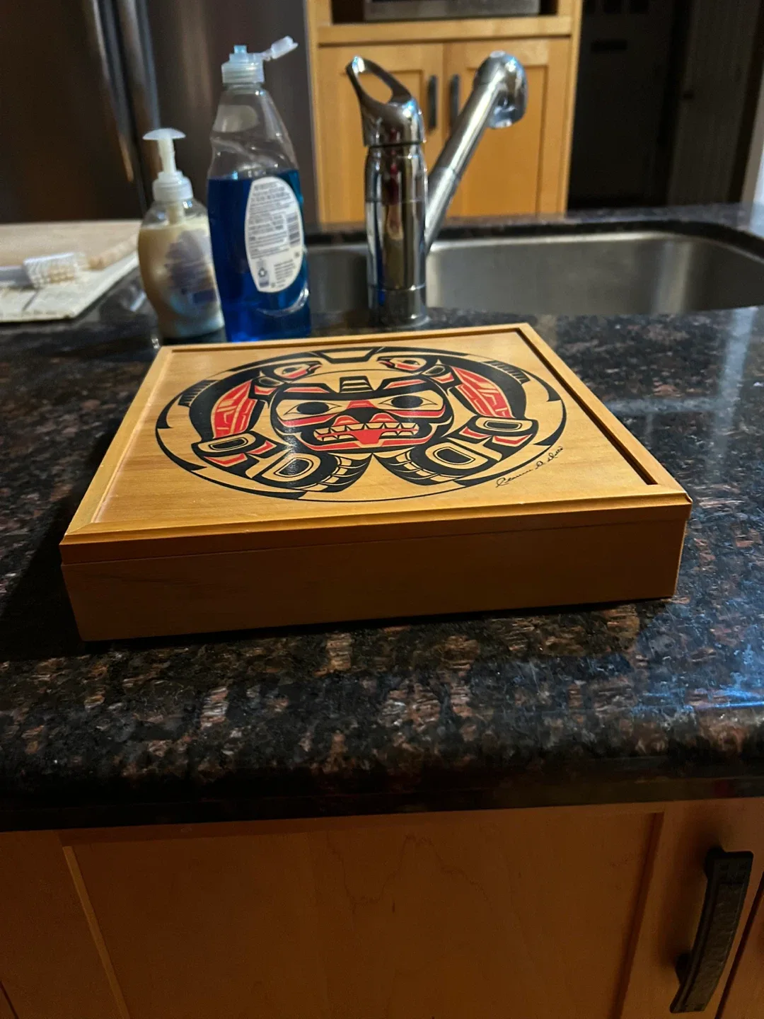 Indigenous Art Wooden Box image indicator(2)