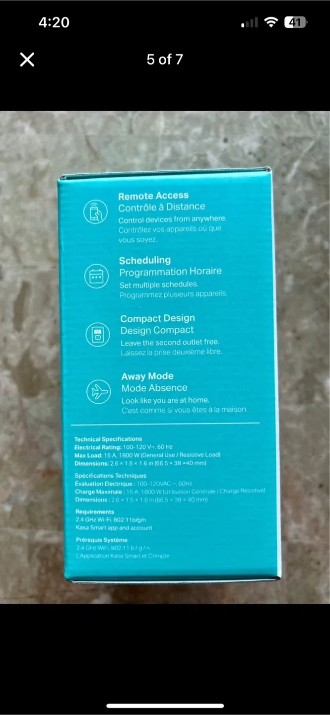 New - Qolsys IQ Panel 4 NS & Kasa Smart Wi-Fi Plugs image indicator(4)