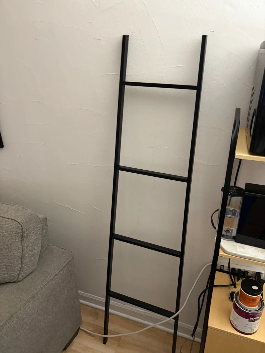 Black Metal Decorative Ladder - photo 2