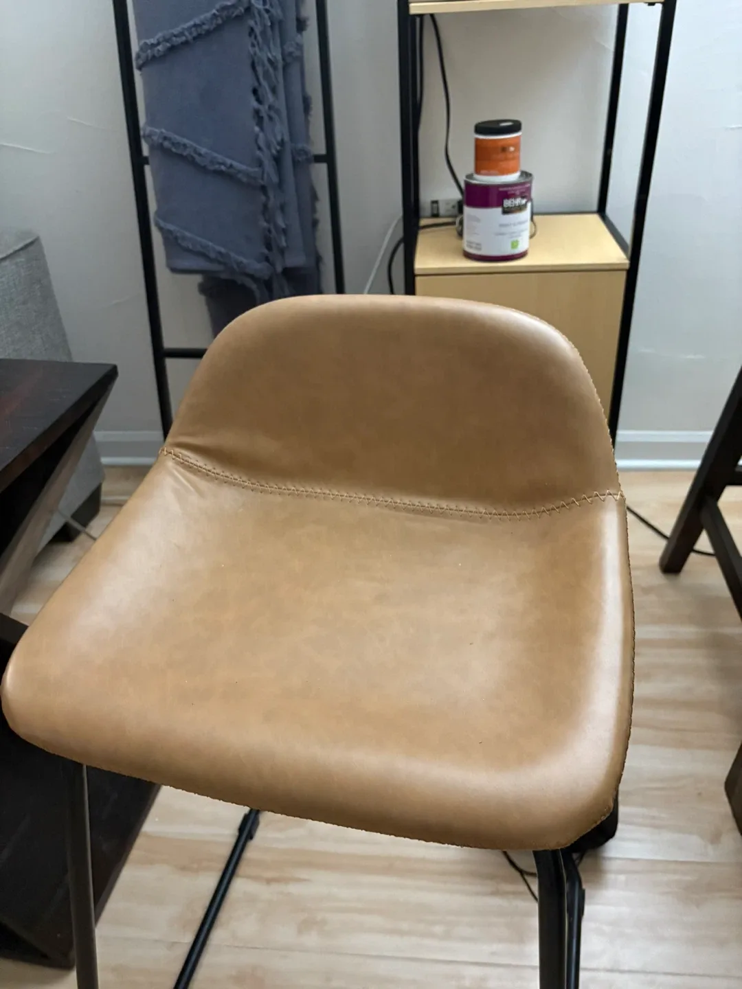 2 Tan Bar Stools image indicator(2)