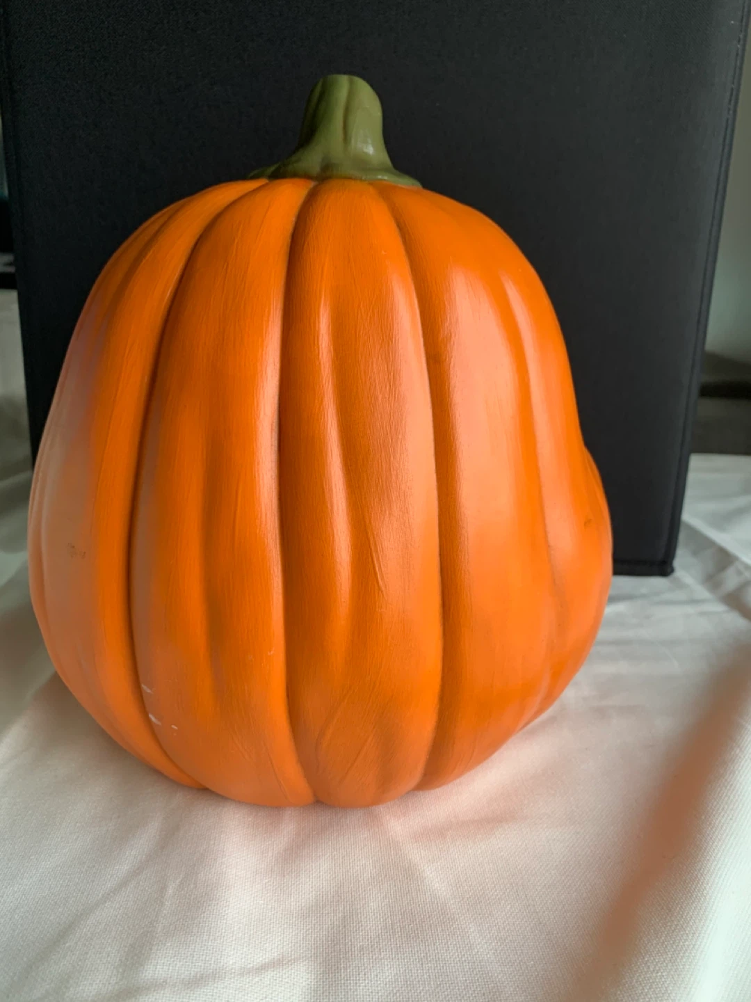 Vintage Scioto Ceramic Pumpkin  Signed 1998 Halloween Decor - photo 2