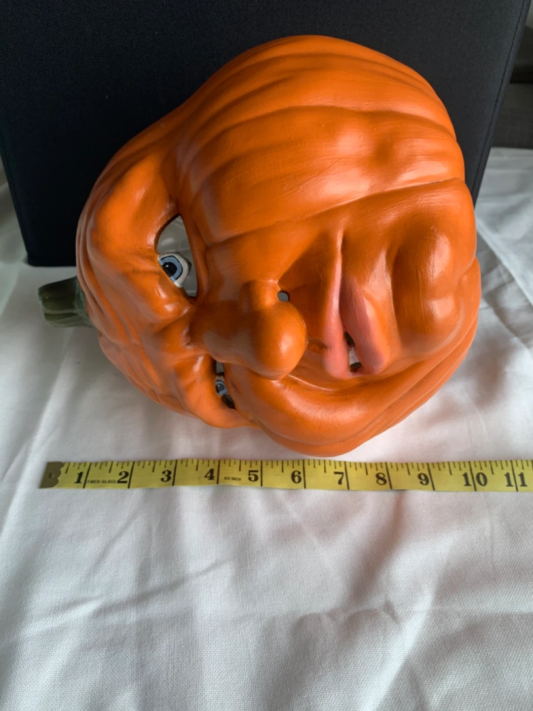 Vintage Scioto Ceramic Pumpkin  Signed 1998 Halloween Decor - photo 5