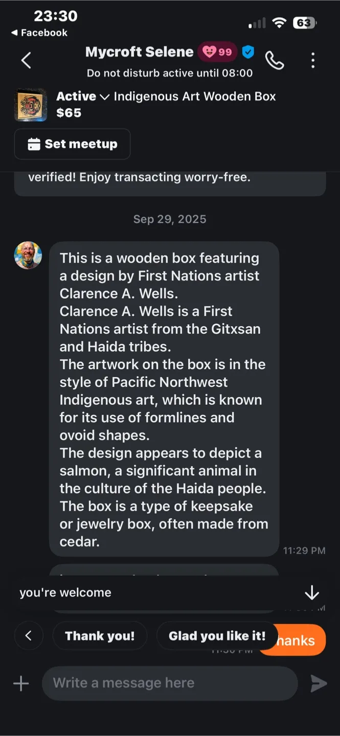 Indigenous Art Wooden Box image indicator(3)