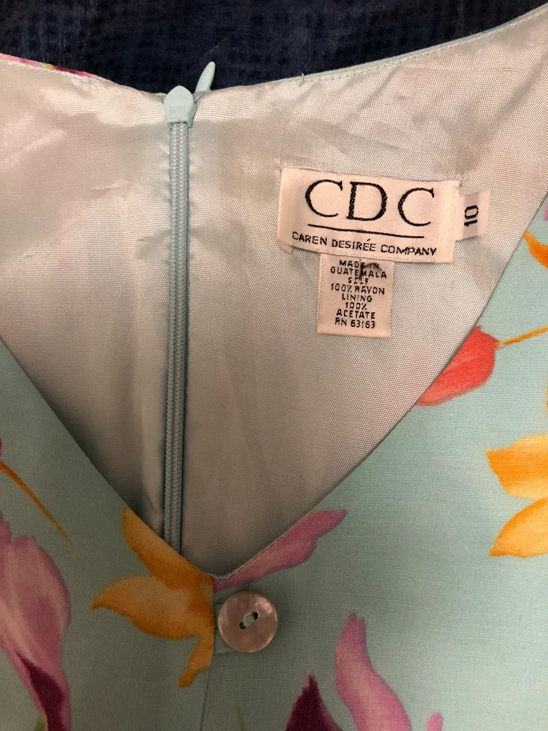 CDC Caren Desirée Company Floral Dress - Size 10 image indicator(2)