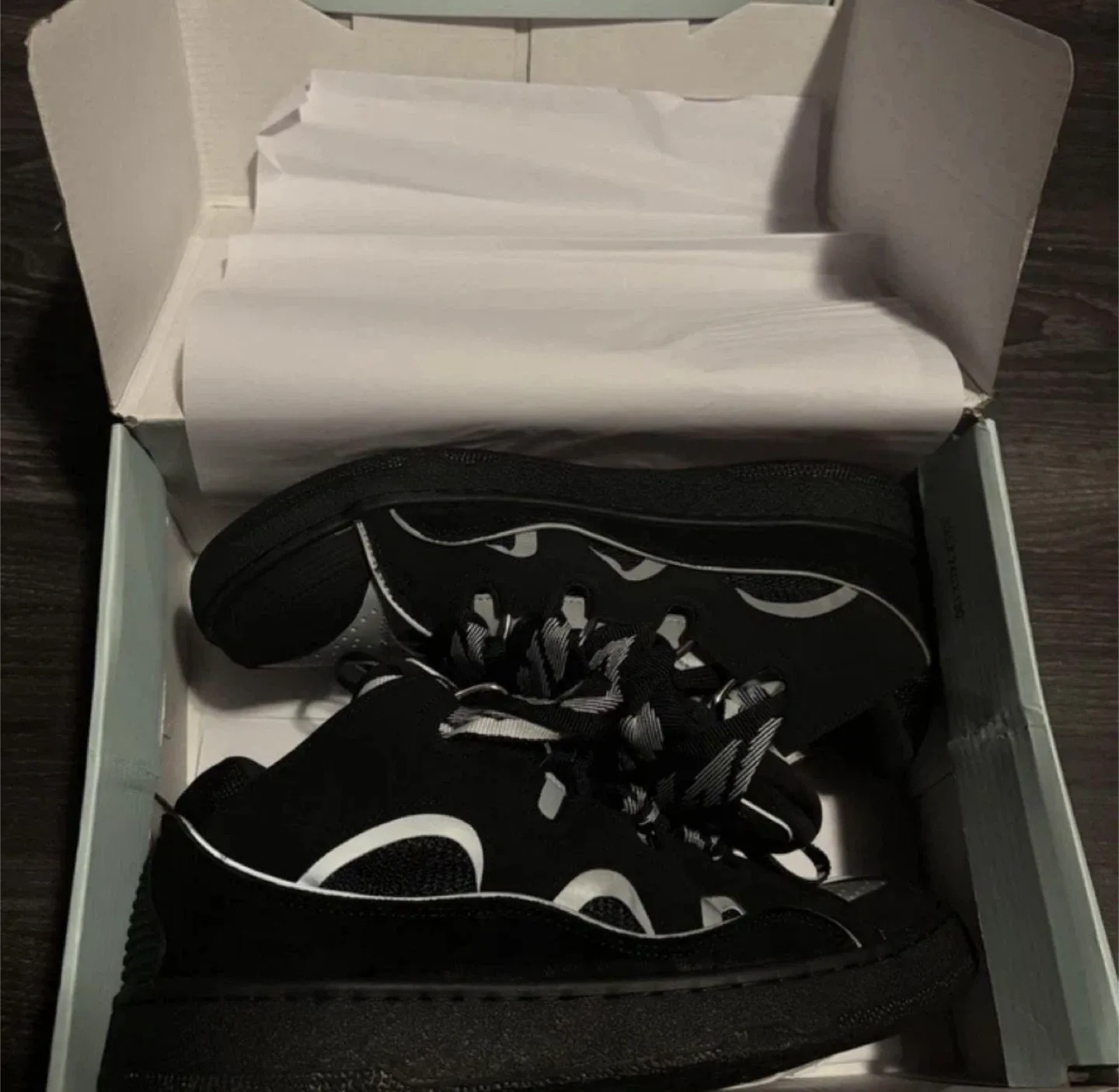 Lanvin Curb Sneakers Black, Size US 9 thumbnail