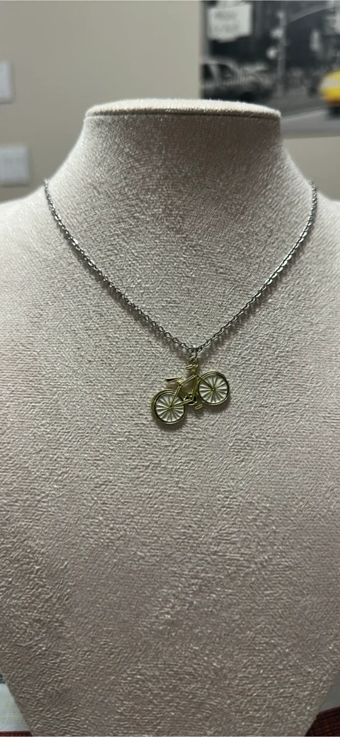 Bicycle Pendant Necklace thumbnail