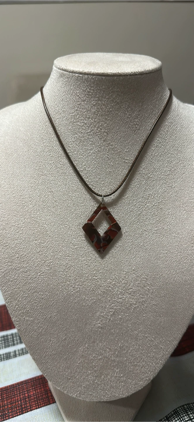Handmade Square Pendant Necklace