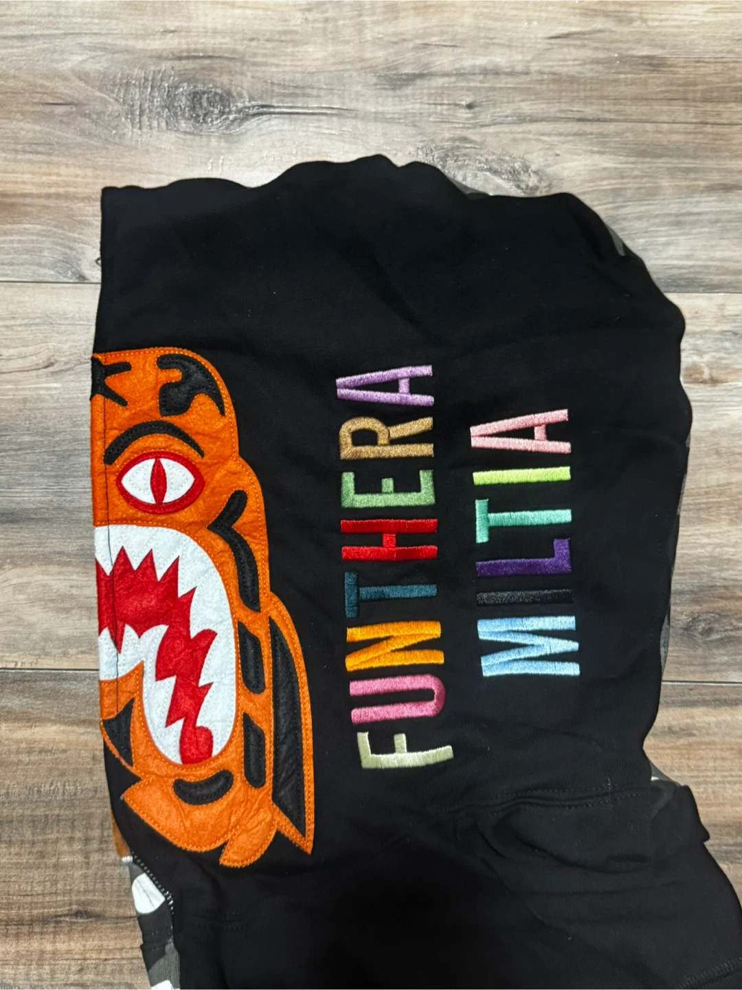 BAPE Funthera Militia Half Camo Hoodie - photo 5