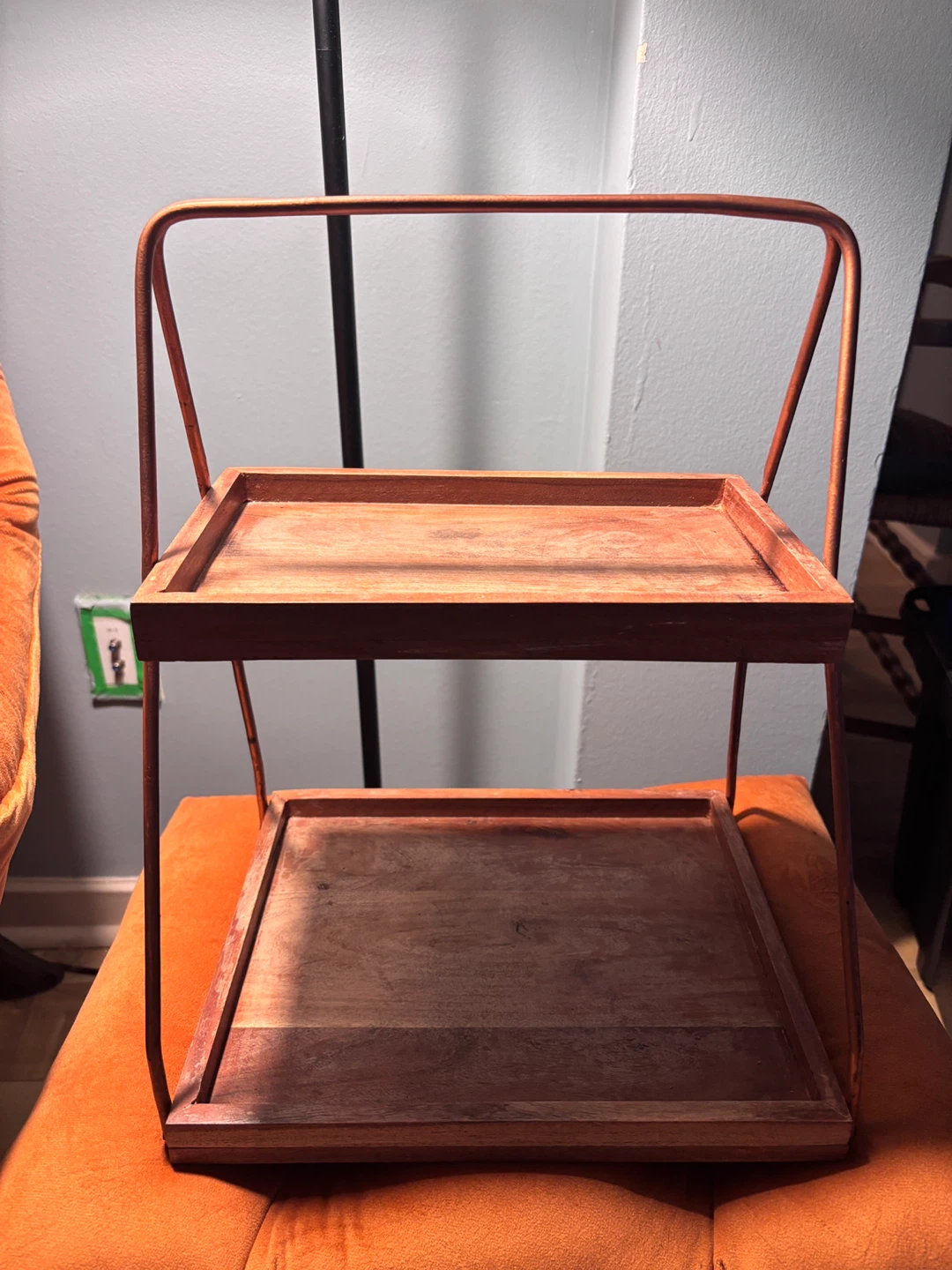 Wooden Two-Tier Serving Stand - photo 2