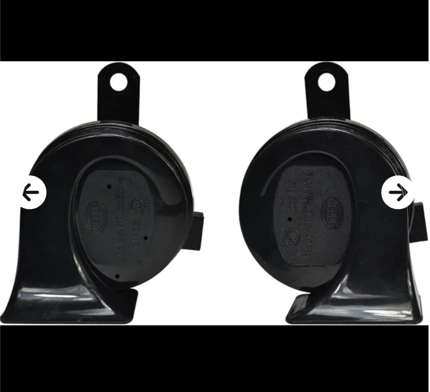 HELLA 012010901 Black 12V BX Trumpet Horn Kit (Toyota) thumbnail