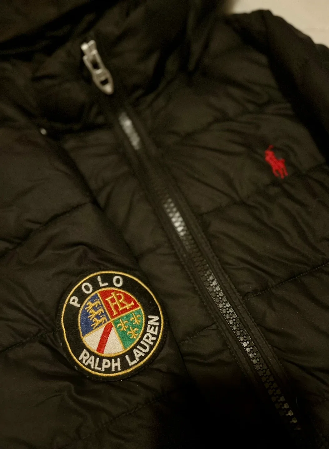 Ralph Lauren Black Puffer Jacket Size S (8) Kids image indicator(3)
