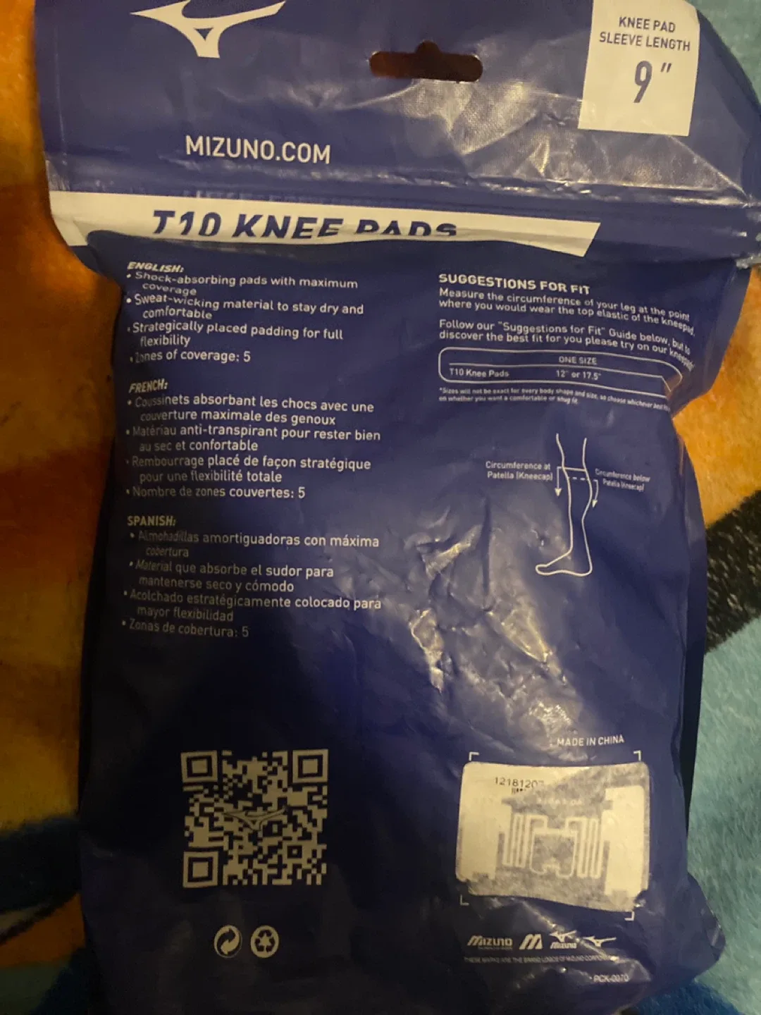 Mizuno T10 Knee Pads - Volleyball, Size 9" image indicator(2)