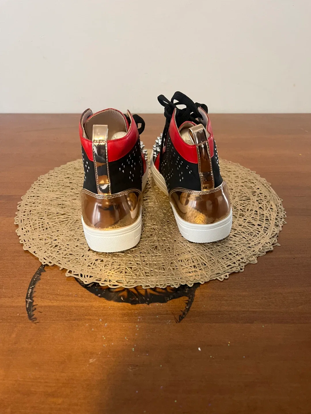 Christian Louboutin Studded High-Top Sneakers image indicator(2)