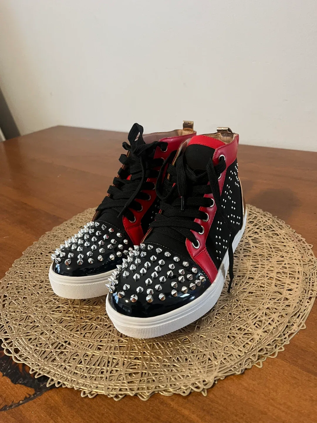 Christian Louboutin Studded High-Top Sneakers image indicator(5)