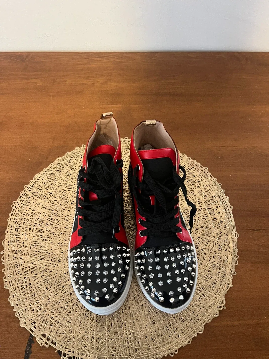 Christian Louboutin Studded High-Top Sneakers image indicator(3)