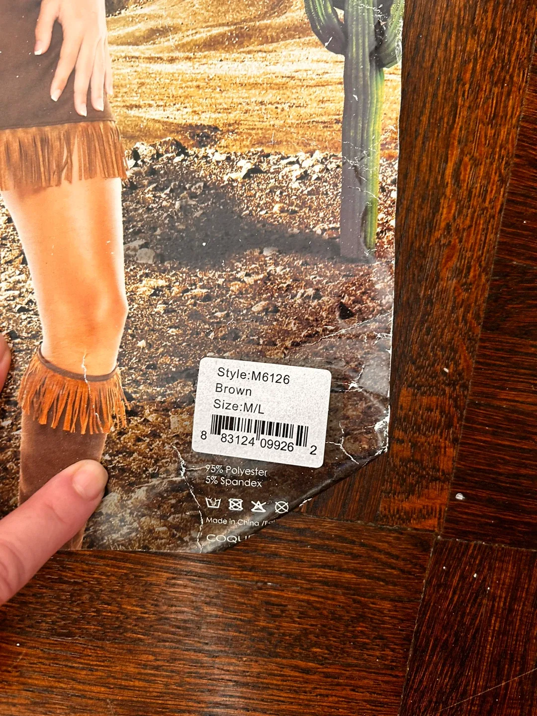 Masquerade Indian Costume - Brown, M/L image indicator(3)