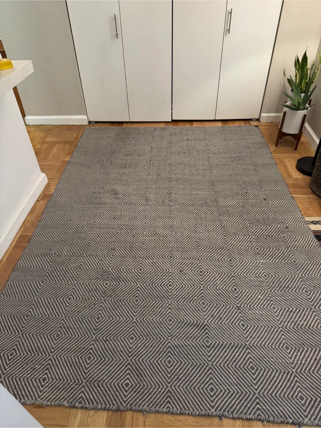 Grey Area Rug, 6' x 9', Grey
