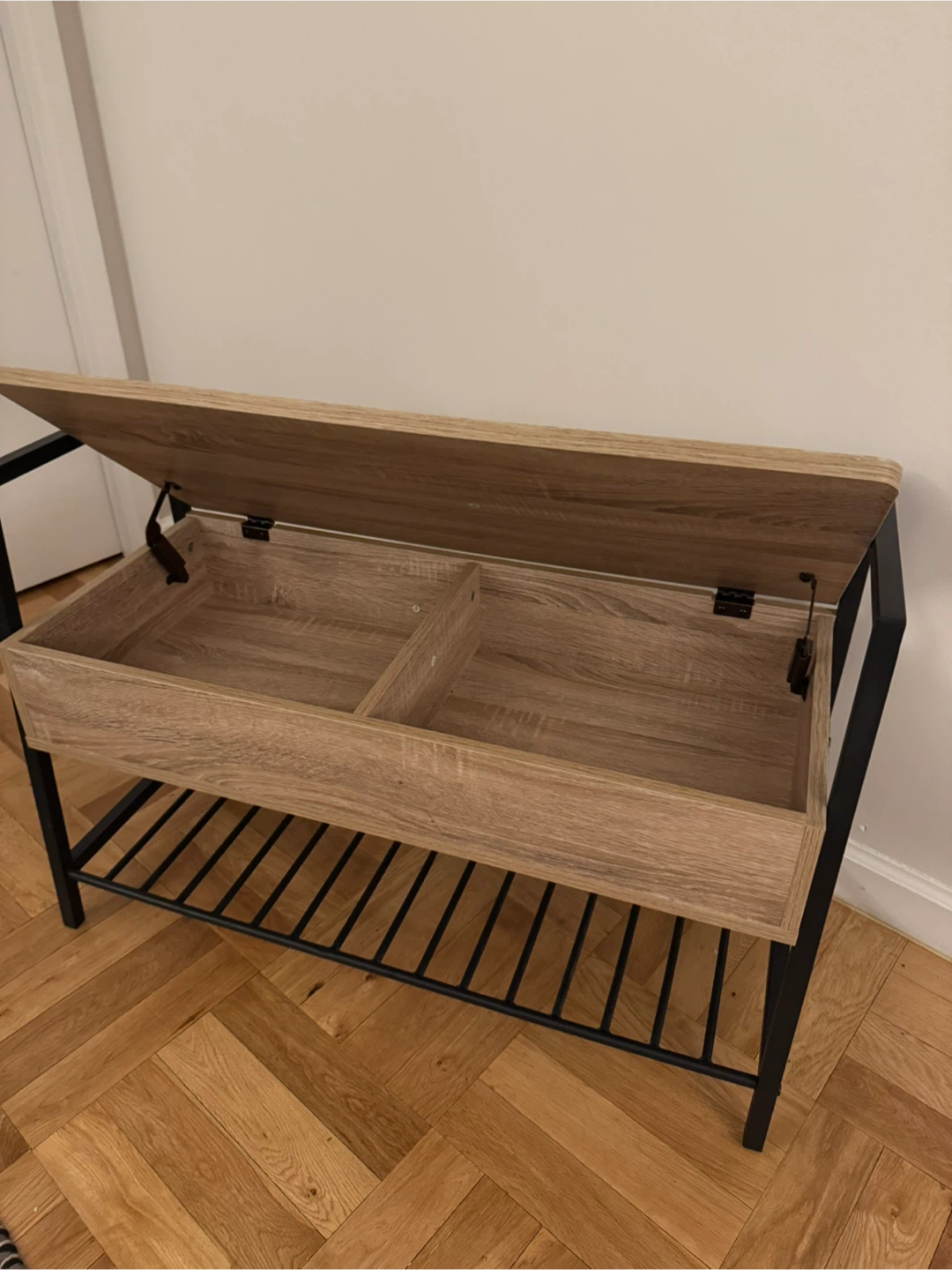 Storage Bench with Metal Frame - photo 2