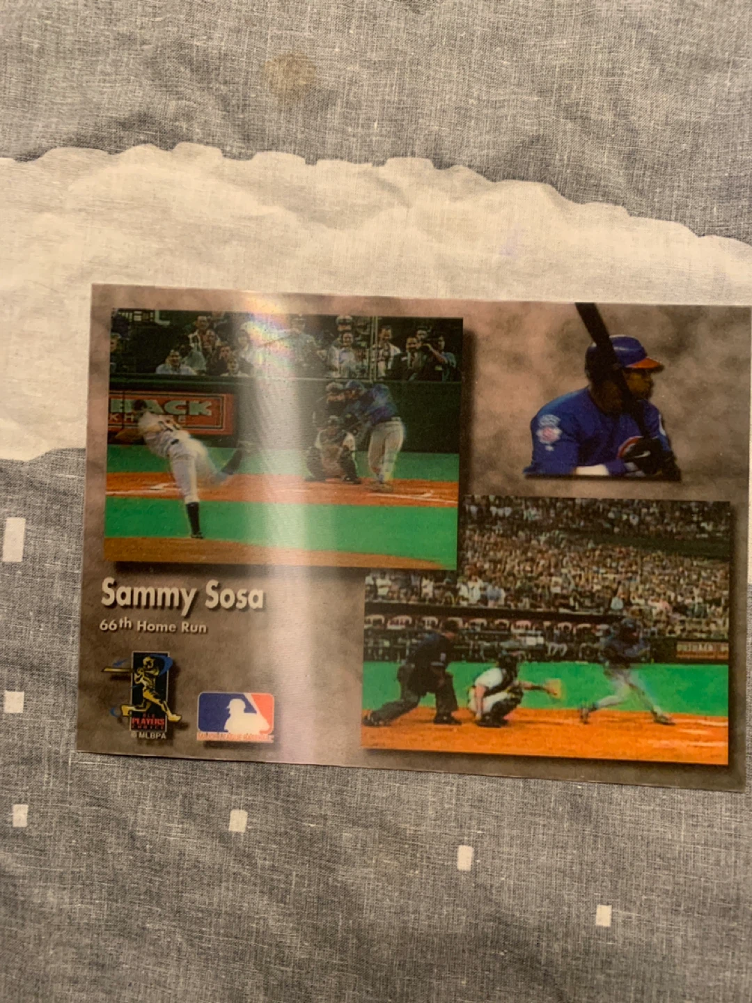 Sammy Sosa 66th Home Run Baseball Card - photo 2