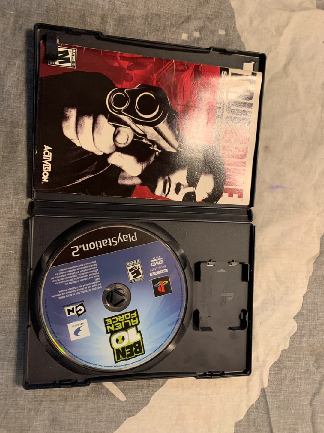 Ben 10 Alien Force game / true crime streets of LA Playstation 2