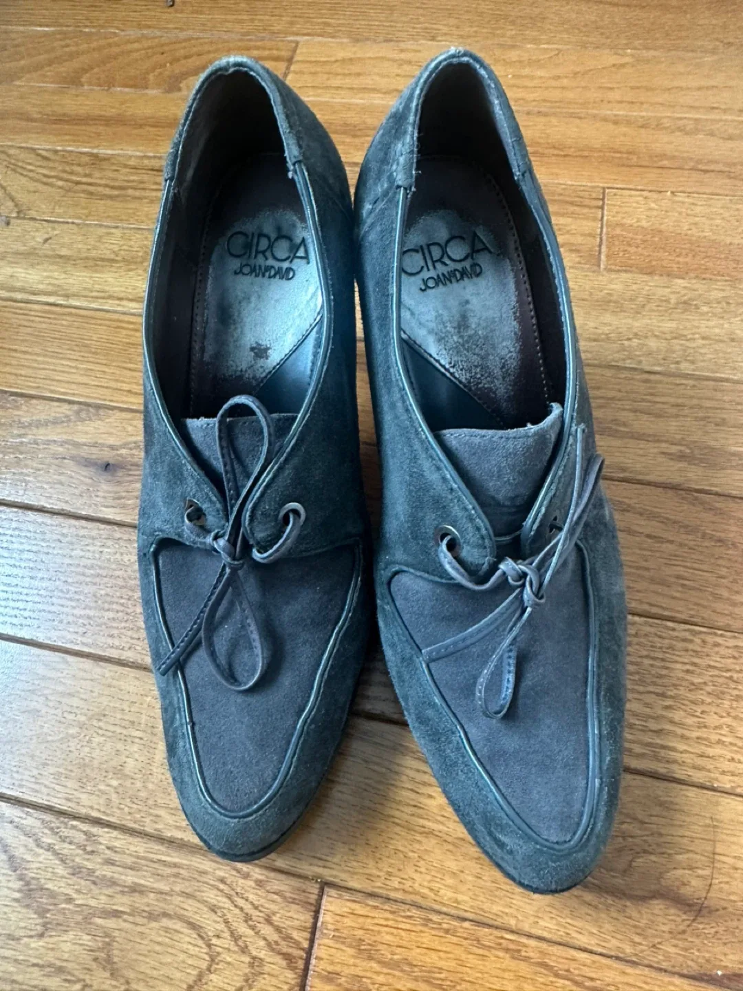 Circa Joan & David Gray Suede Heels image indicator(4)