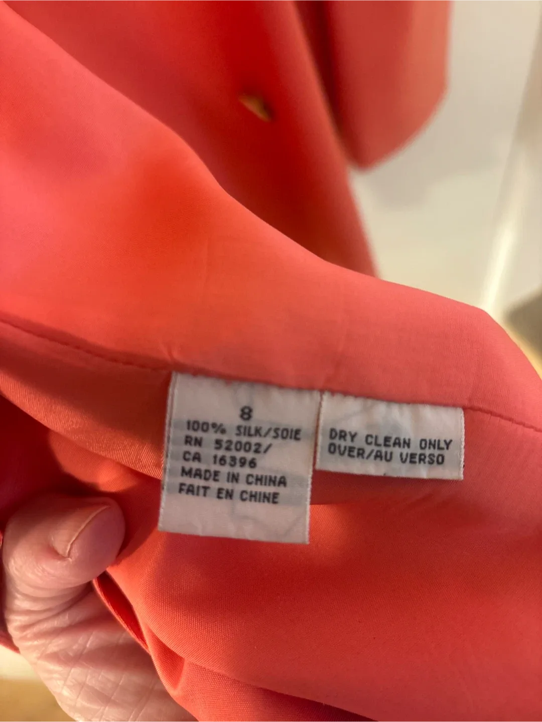 Dana Buchman Coral Blazer 100% Silk image indicator(10)