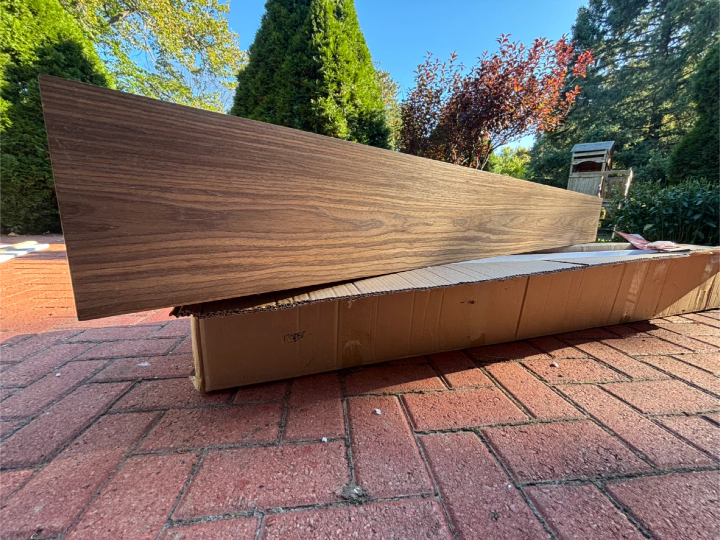 Premium Pine Fireplace Mantel with Floating Bracket (New)