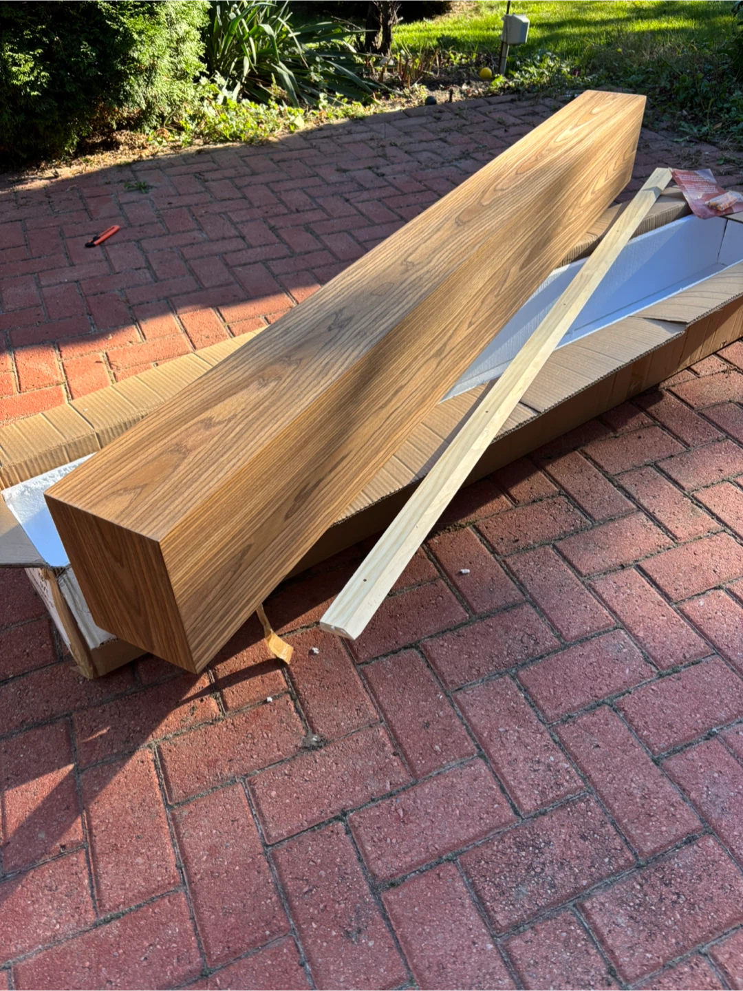 Premium Pine Fireplace Mantel with Floating Bracket (New) - photo 3