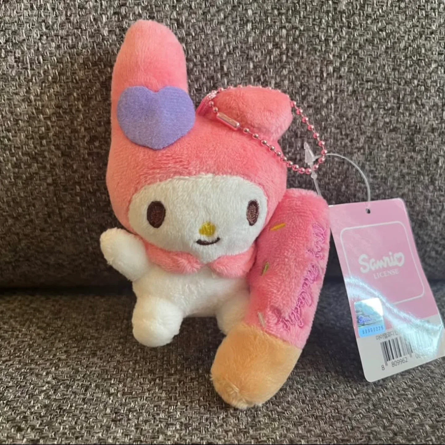BNWT 5” Sanrio My Melody Plush Pocky Stick Hanger Keychain thumbnail