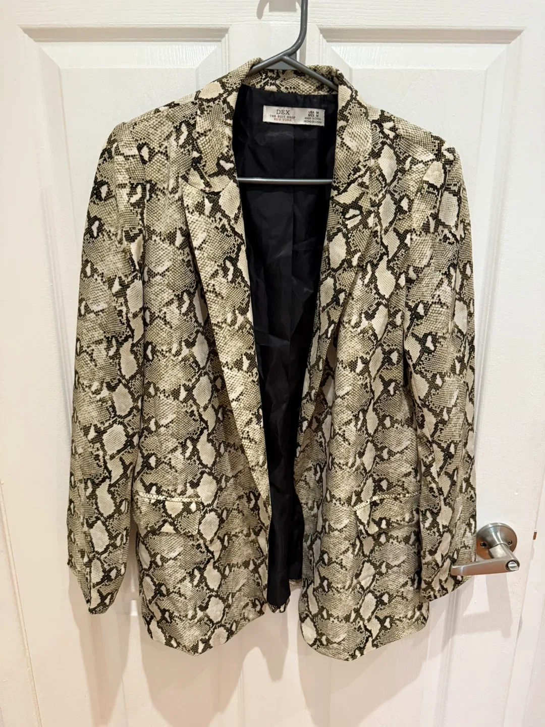 DEX Snakeskin Blazer - Size M thumbnail