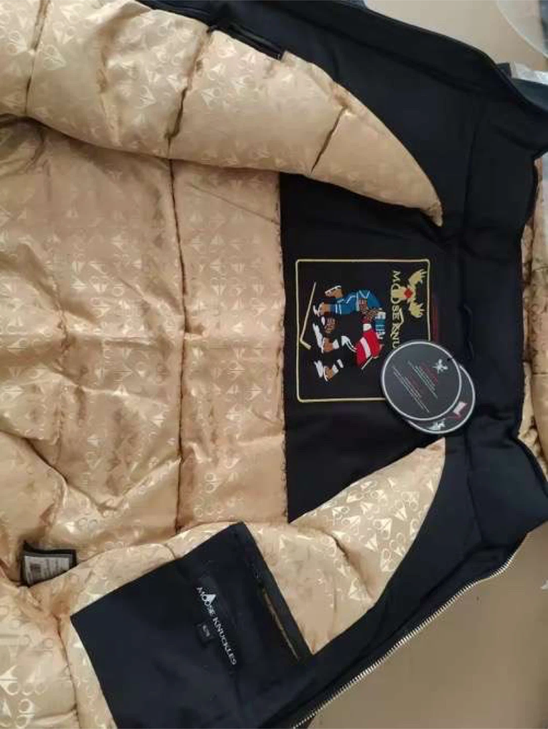 Moose Knuckles Black Down Bomber Jacket - photo 5