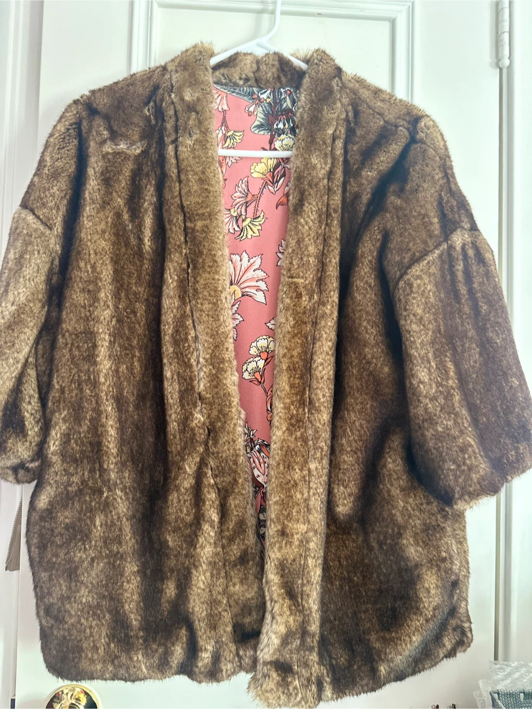 Faux Fur Brown Jacket