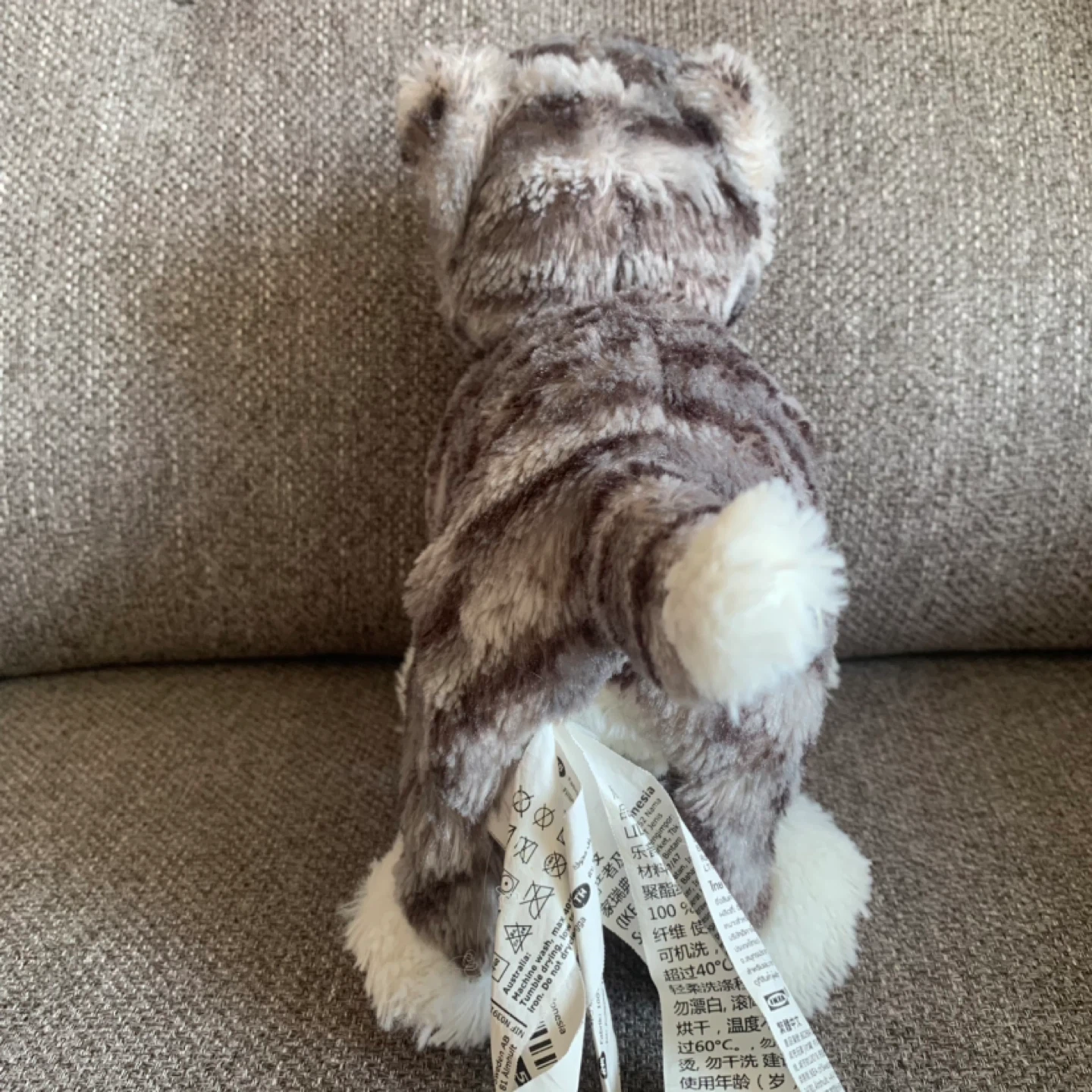 IKEA LILLEPLUTT Soft toy, cat gray/white - photo 5