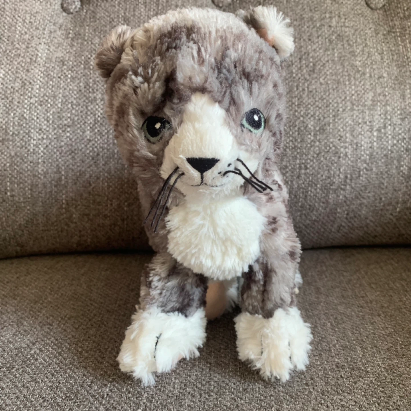 IKEA LILLEPLUTT Soft toy, cat gray/white - photo 3