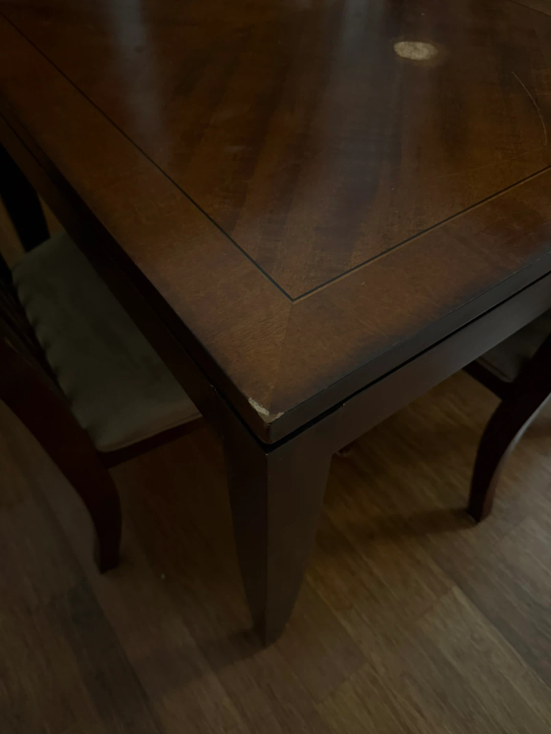Extendable Wooden Dining Table with 4 Chairs - photo 3