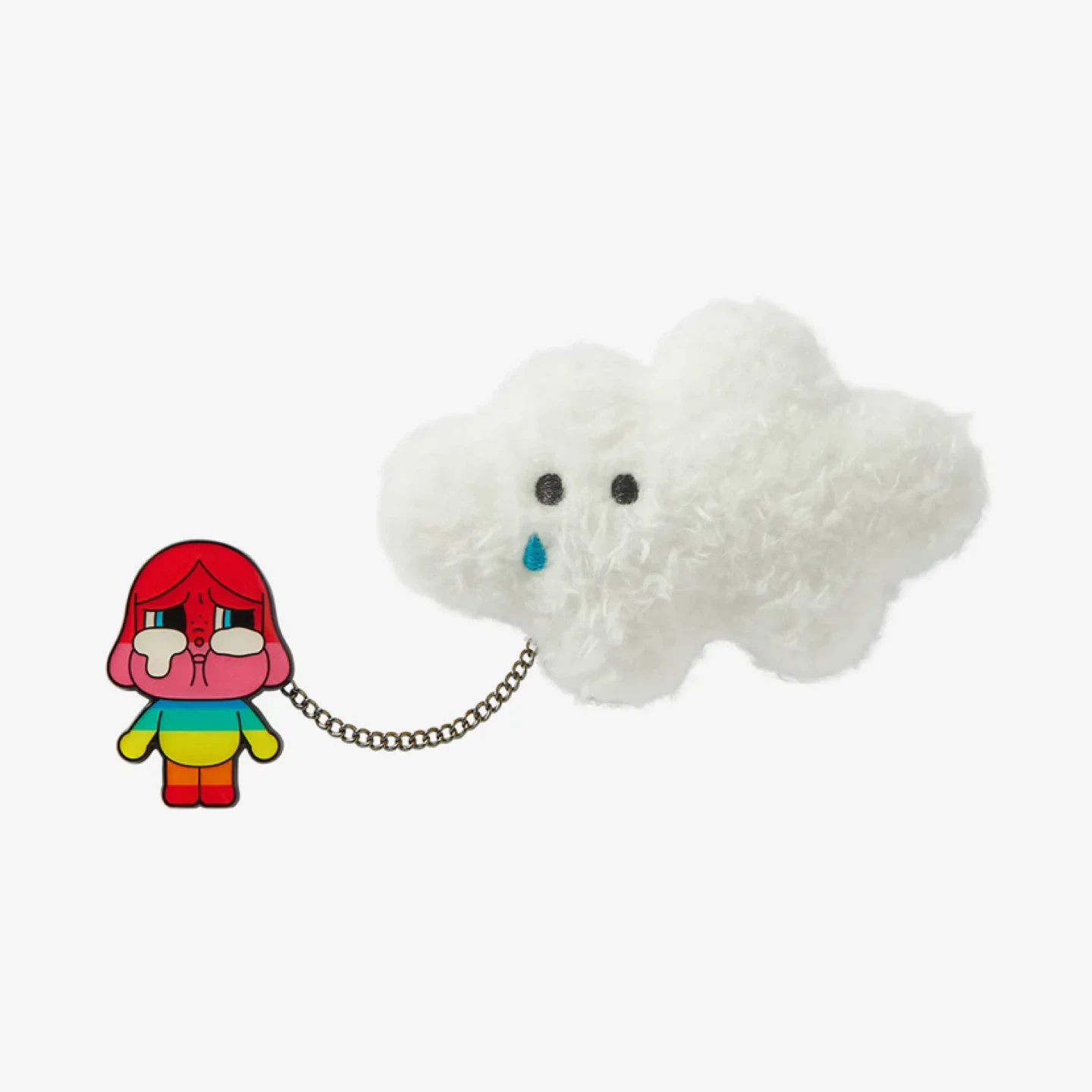 BNIB Pop Mart CRYBABY Crying Again -Plush Badge - Love is Love