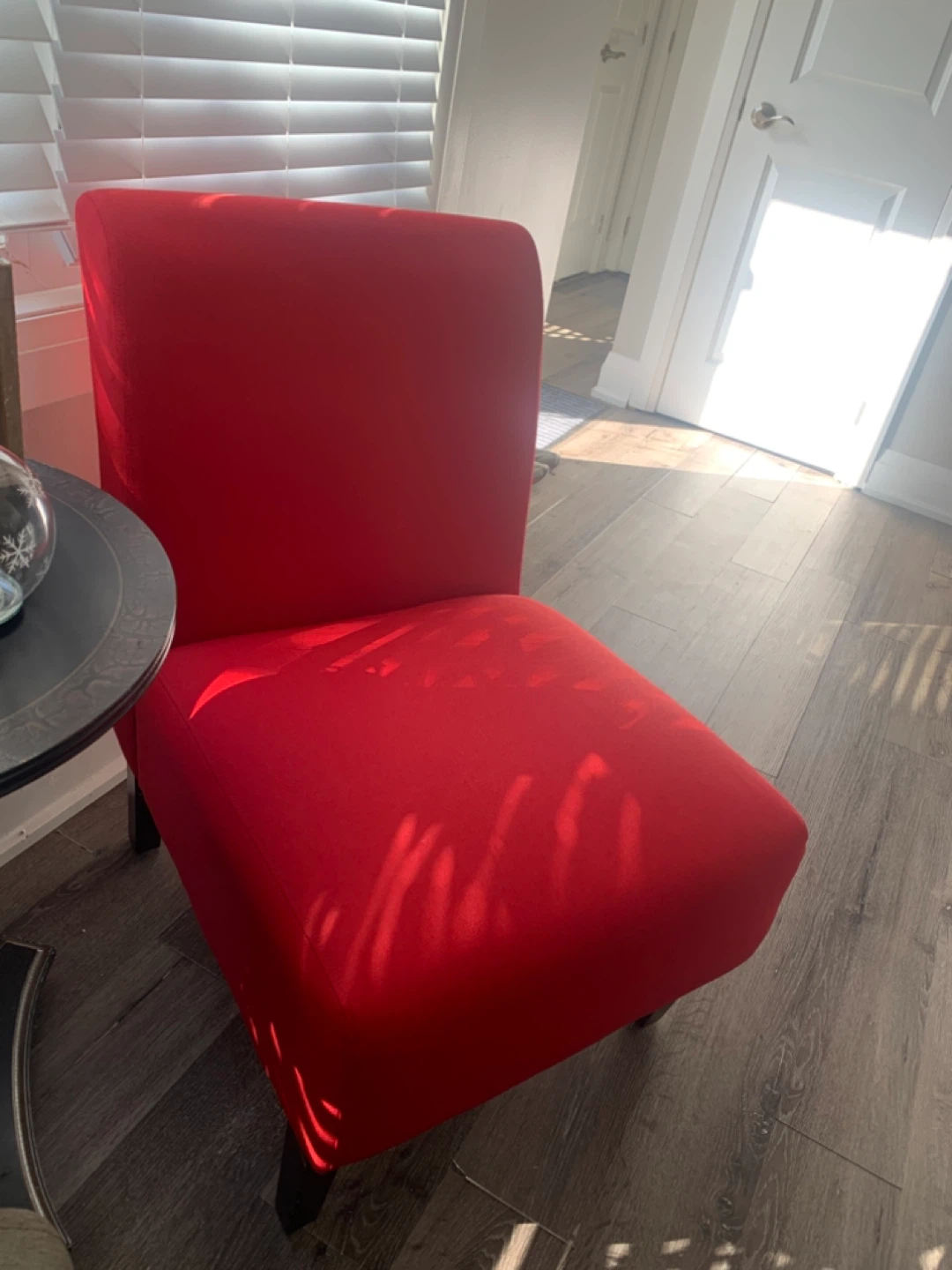 Red Accent Chair - photo 3