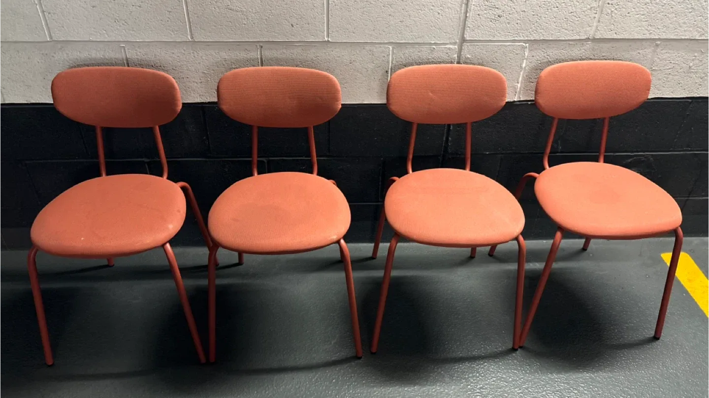 Orange Stacking Chairs - Set of 4 image indicator(6)