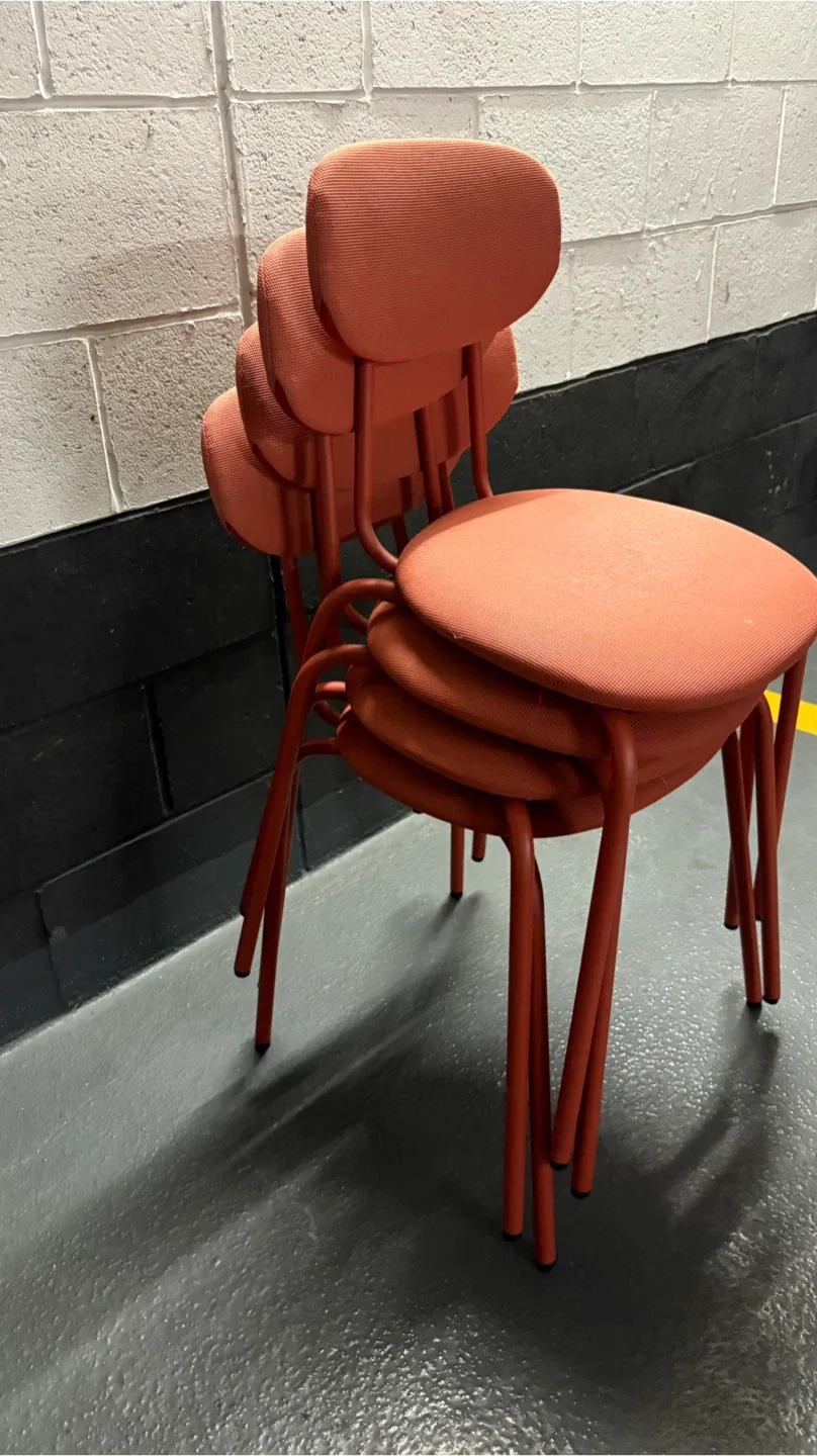 Orange Stacking Chairs - Set of 4 image indicator(7)