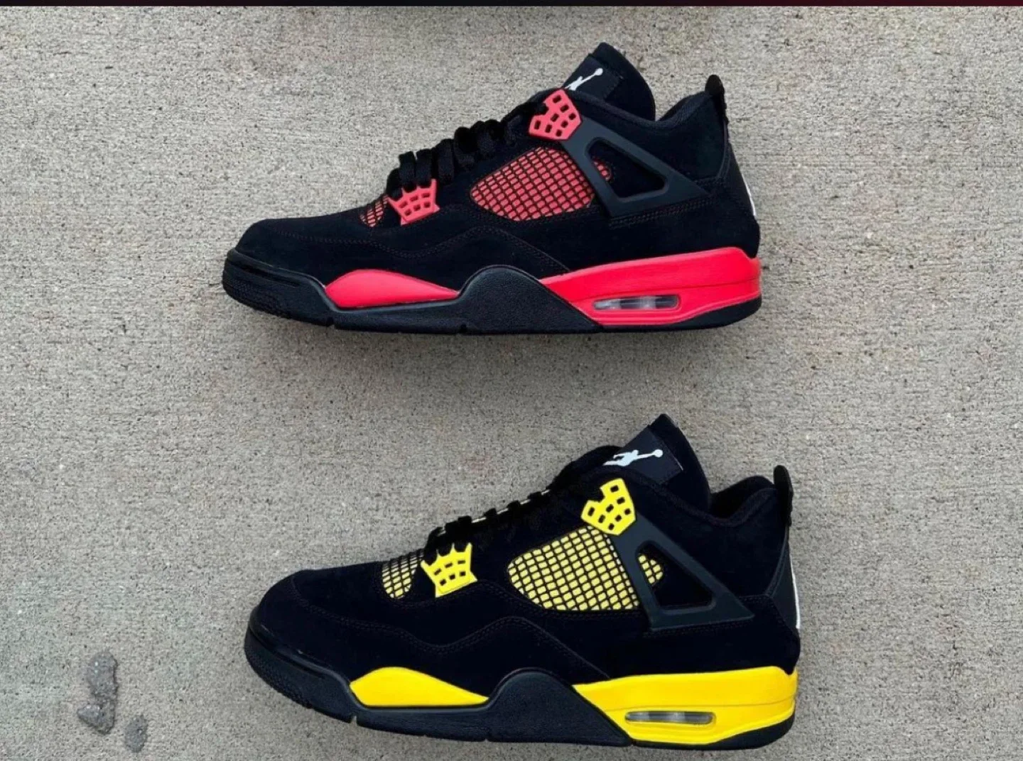 Air Jordan 4 Retro Black/Red & Black/Yellow thumbnail