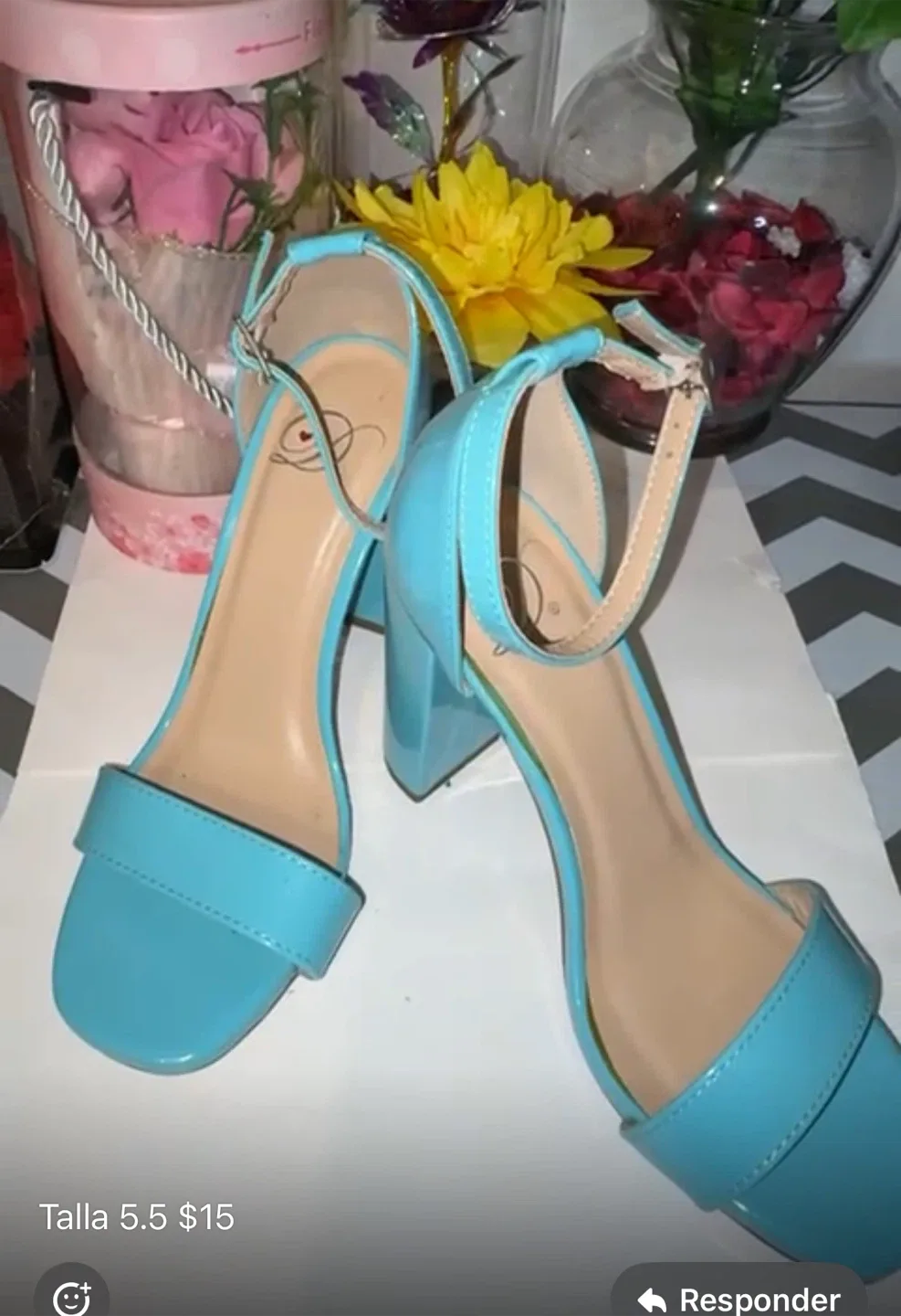 Blue Heels Size 5.5 thumbnail