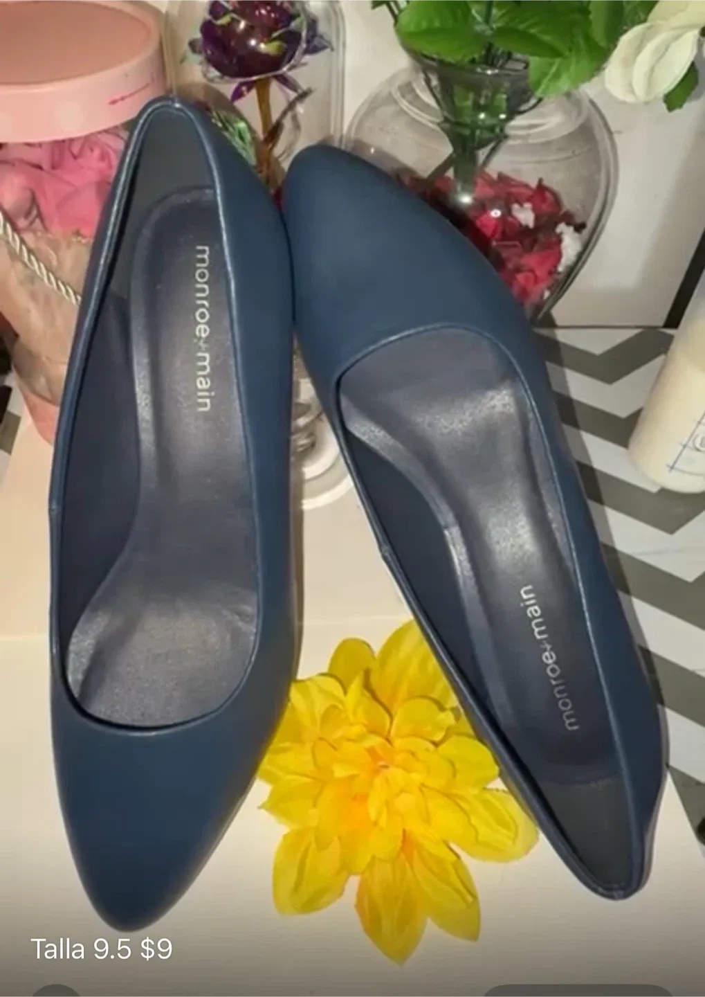 monroe + main Blue Heels - Size 9.5 thumbnail