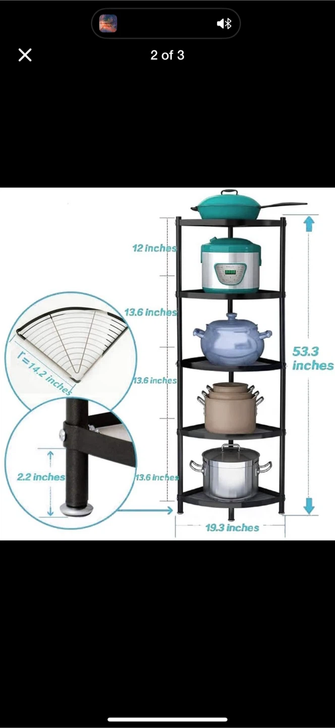 5-Tier Corner Shelf Organizer - photo 2