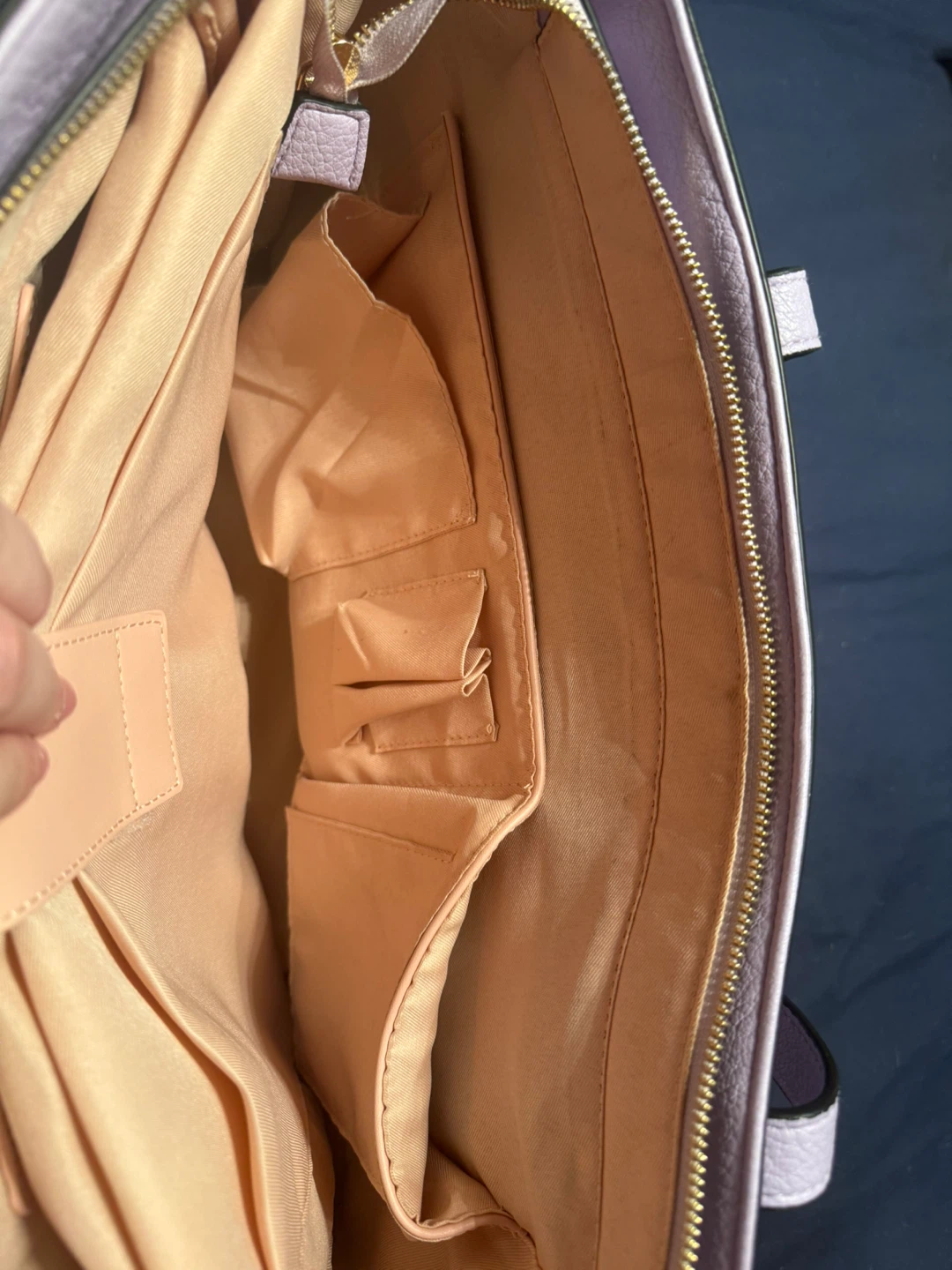 Poppy & Peonies Lilac Tote Bag - photo 5