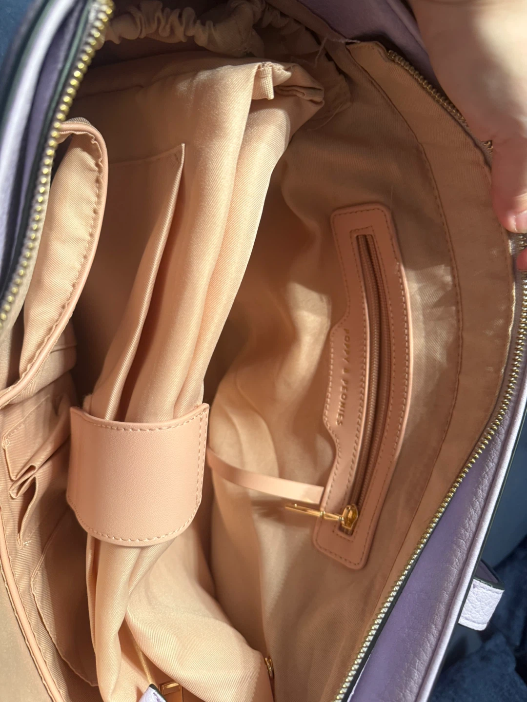 Poppy & Peonies Lilac Tote Bag - photo 4