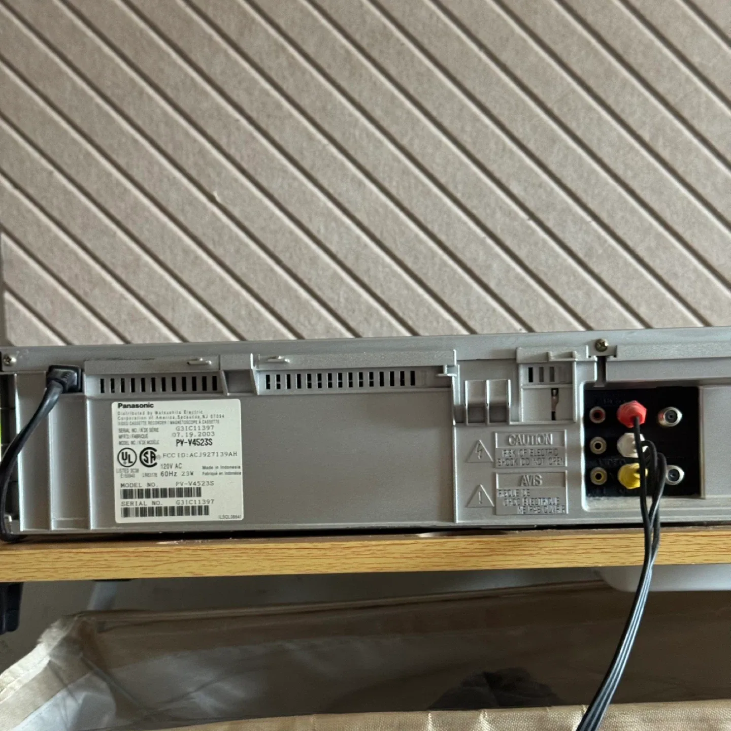 Panasonic PV-V4523S VCR Player image indicator(6)