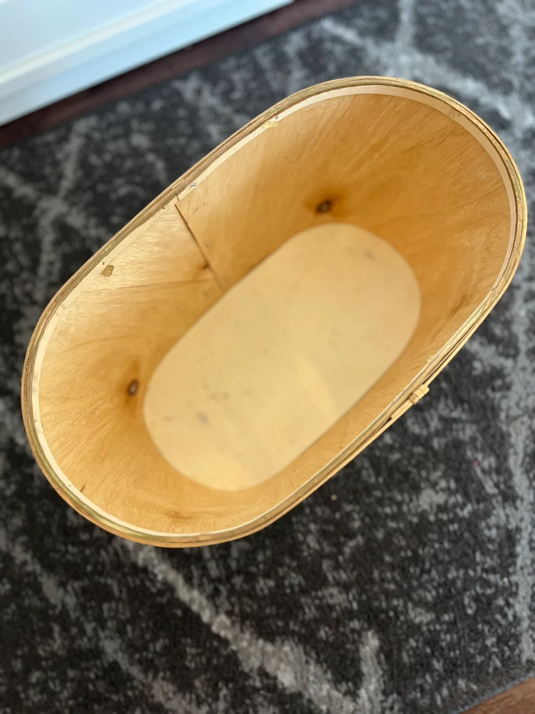 Oval Wooden Basket image indicator(2)