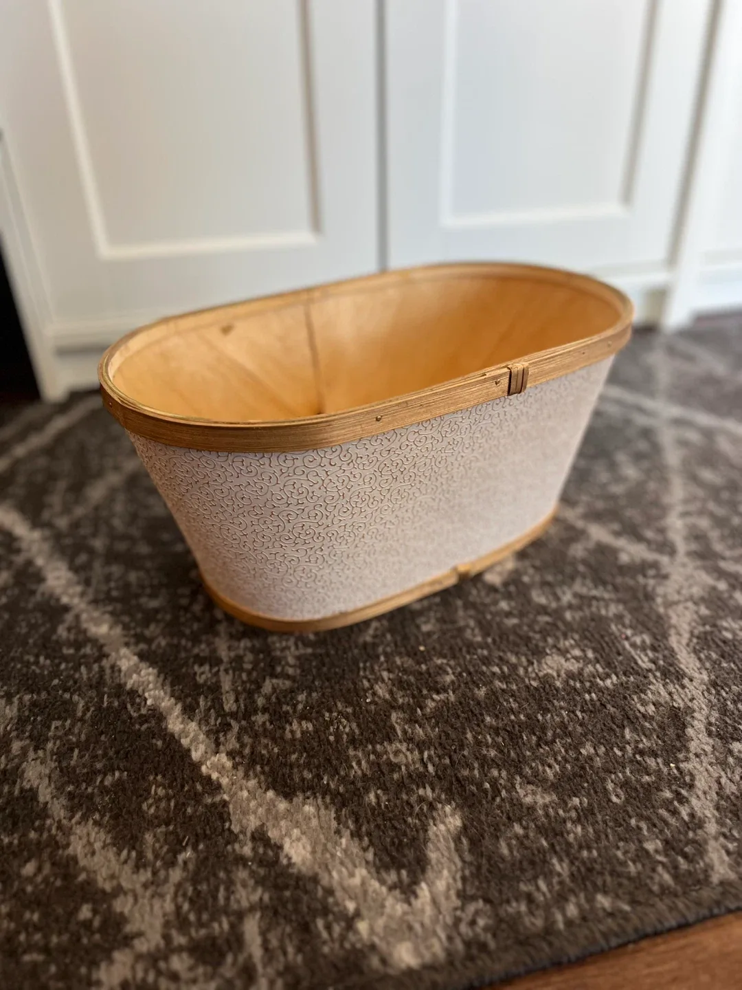 Oval Wooden Basket thumbnail
