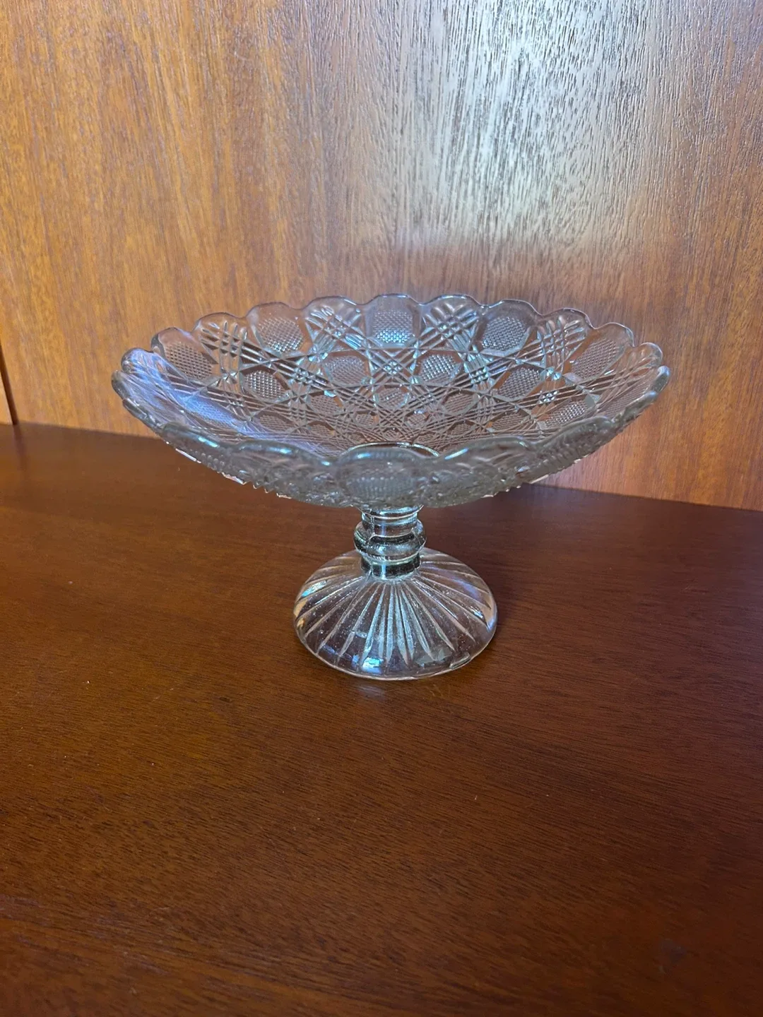 Vintage Clear Glass Dish Set(5) image indicator(7)