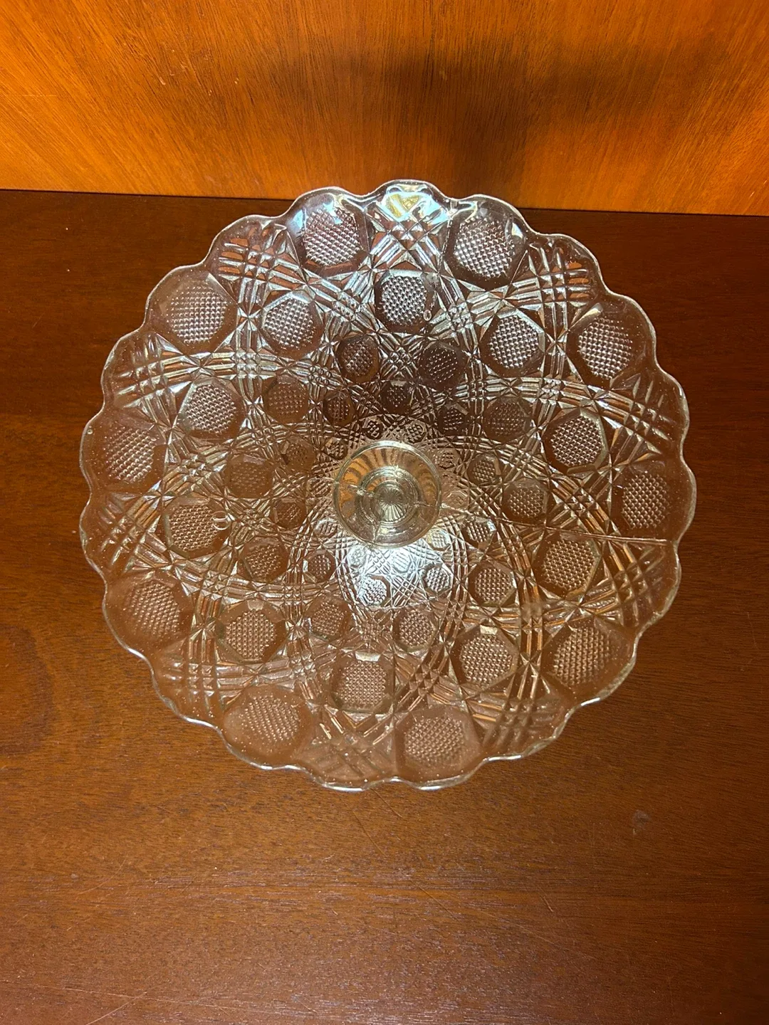 Vintage Clear Glass Dish Set(5) image indicator(8)